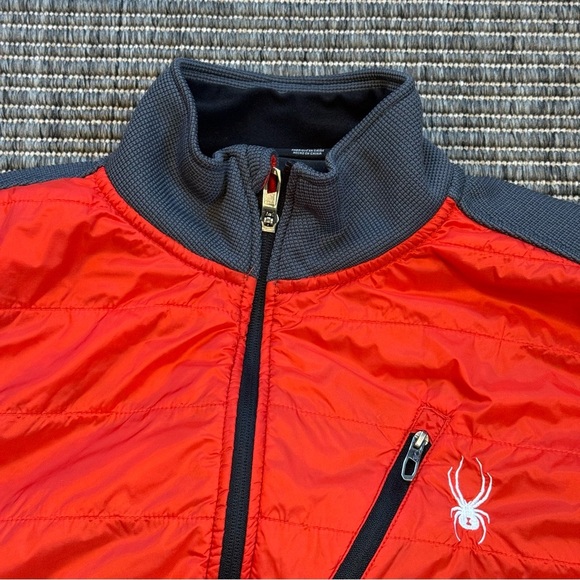 Spyder Women's Ski Jacket in Red and Gray - Picture 2 of 4